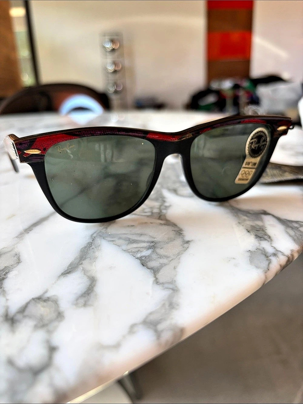 Ray-Ban U.S. Olympic Series Wayfarer Black & Red Sunglasses